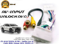 ปลั๊ก AV-IN TOYOTA Fortuner Revo 2015ขึ้นไป 28 PIN + ปลดล๊อค (แบบ B) สำหรับรถที่มี NAVI***** **ส่งไวจบในที่เดียว**