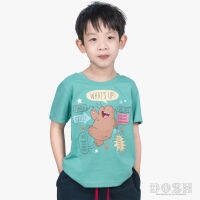 DOSH KIDS UNISEX T-SHIRTS WE BARE BEARS เสื้อยืดคอกลม แขนสั้น เด็กชาย-เด็กหญิง DBBBT5014-GR