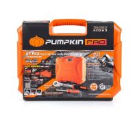 ชุดเครื่องมือลูกบ็อกซ์-ไขควง Pumpkin PRO-EVO27X / 40263 บ๊อกซ์ ขันนอตหัวรูดได้ ชุด 27ตัว 1/2"