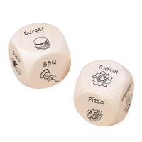 Food Decider Dice 2pcs Wooden Funny Dice With 12 Food Patterns Durable Kitchen Gadgets Dinner Decider Dice Date Night Dice For Chefs Takeout Food ingenious