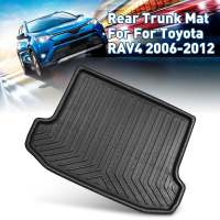 [unji]ถาดท้ายรถเสื่อที่รองเท้าอุปกรณ์พรมปูพื้นสำหรับโตโยต้า RAV4 2006 2007 2008 2009 2010 2011 2012 2013-2019 +