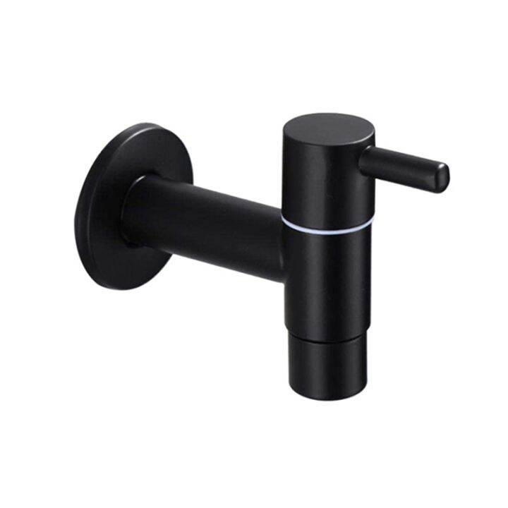 mop-sink-faucet-304-stainless-steel-bathroom-washing-machine-faucet-outdoor-garden-single-cold-water-tap-black