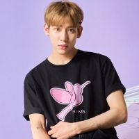 (พร้อมส่ง) CHARMS x BAMBAM AGASAE BIG BIRD T-SHIRT BLACK [FCPFCTA708M]