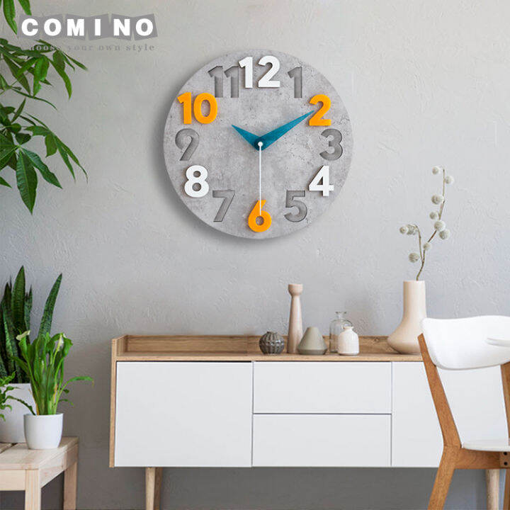 💥Dream Best🔥 Simple Modern Home Clock Wall Art Mute Atmosphere Light
