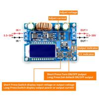 【Big savings】 โมดูลแหล่งจ่ายไฟก้าวขึ้น DC 5.5V-30V กระดานปรับได้แสดงผลดิจิตอล LCD คงที่