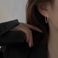 New Simple Geometric Tassel Chain Stud Earrings Women 39;s Fashion Temperament Elegant Charm Exquisite Jewelry Gift Wholesale