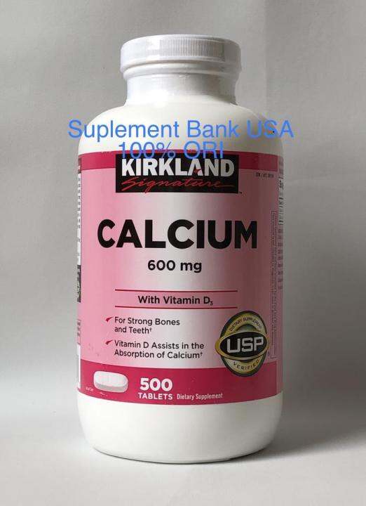 Kirkland Calcium 600 Mg + D3 (Isi 500 ) Lazada Indonesia