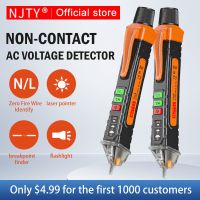 T02a ดินสอทดสอบเครื่องยนต์เครื่องวัดโวลต์กระแสสลับแบบไม่สัมผัส Njty 12-1000V แอมป์เสียง; เครื่องเตือนไฟโวลต์มิเตอร์ดิจิตอลโวลต์มิเตอร์