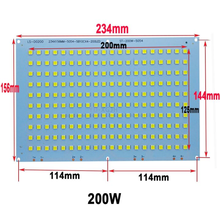 10w-20w-30w-50w-100w-150w-200w-smd-5054-led-board-100-full-power-led-floodlight-pcb-aluminum-plate-for-led-floodlight