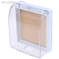 1pc Doorbell Crystal Protective Cover self-adhesive Switch Cover Splash Box Bathroom Bathroom Socket Waterproof Protection Cover