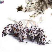 Soul Cat Plush Leopard Mouse Bite-Resistant Chew Toy อุปกรณ์เสริมสำหรับสัตว์เลี้ยงเพื่อบรรเทาความวิตกกังวล (สีสุ่ม)