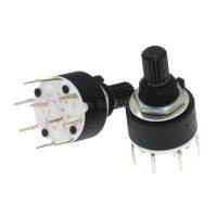 2PCS SR16 series Environmentally friendly plastic 16MM rotary switch 15MM flower axis band switch