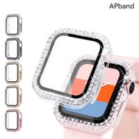 Diamond Case For Apple watch 45mm 41mm 40mm 42mm 38mm Accessories Bling Bumper Protector Cover iWatch series 3 4 5 6 7 8 se Cases Cases