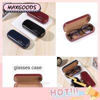 1 * กล่องแว่นตา Retro หนัง PU สีดำแว่นตากรณีกล่อง Simple Hard กล่องแว่นตาเคสใส่ของเก็บกล่องคอนเทนเนอร์คอนเทนเนอร์