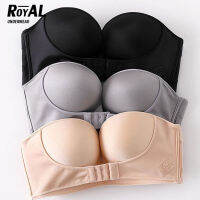 royalunderwear เสื้อในเกาะอกครึ่งตัว ดีไซน์เก๋ เพิ่มความเซ็กซี่ให้หน้าอกชิดด้วยตะขอด้านหน้าแบบปรับระดับได้เสื้อชั้นใน BBB57