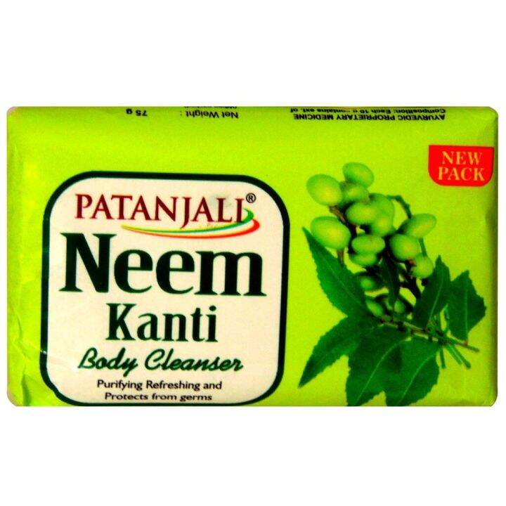 PATANJALI Body Cleanser Bar Soap 150g (Neem,) Lazada
