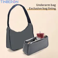 TINBERON Felt Cloth Storage Lining Bags Organizer Insert Suitable For Underarm Bag In Bag Liner Cosmetics Organize Storage Bags.กระเป๋า