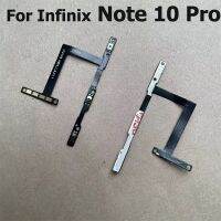 ปุ่มปุ่มเปิดปิดสำหรับ Infinix Note 10 Pro ปุ่มปรับระดับเสียงเงียบ Rion สายเคเบิลงอได้