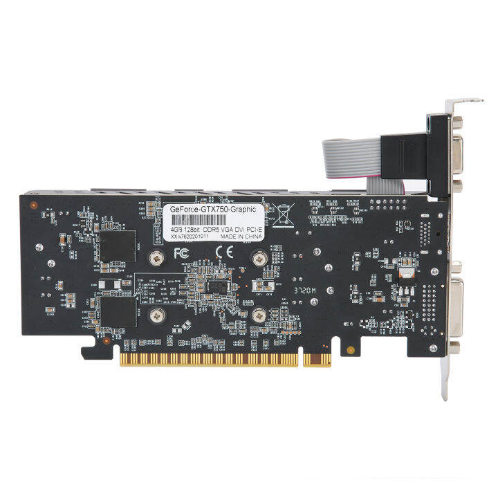 การ์ดจอ4g-128bit-ddr5-pci-express-3-0คอมพิวเตอร์อุปกรณ์โต๊ะทำงานgtx750