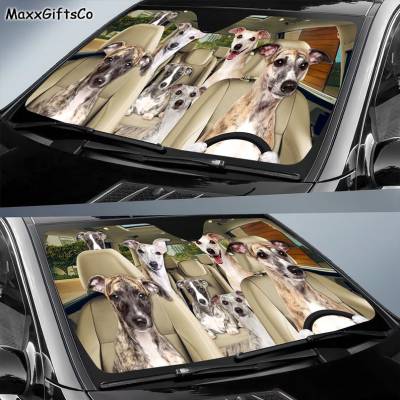 Whip Car Sun Shade, Windshield Whip, Dogs Family Sunshade, Dogs Car Accessories, Car Decoration, Whip Lovers Gift