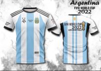 เสื้อพิมพ์ลาย   ลาย อาเจนติน่า 2022 ARGENTINA