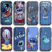 [Beike electronic] Disney Cute Stitch มีเคสโทรศัพท์ Glitch สำหรับ Samsung Galaxy M11ปกอ่อน Coque Liquid Silicon Shell TPU กลับ