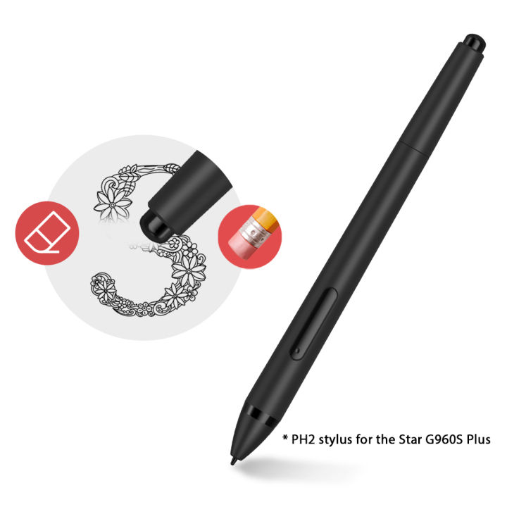 xp-pen-ph2-power-stylus-8192-pressure-sensitivity-grip-pen-only-for-drawing-tablet-xp-pen-star-g960s-plus