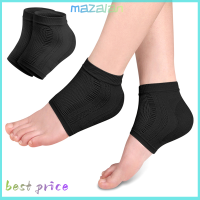 Mazalan 1คู่เจลส้นเท้าซิลิโคนแขนป้องกันที่รองส้นเท้าถ้วยส้นเท้า Plantar สนับสนุน