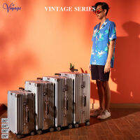 กระเป๋าเดินทาง รุ่น VINTAGE อลูมิเนียมเฟรม ดีไซน์หูจับหนัง [รับประกัน 3 ปี] แบรนด์แท้ VOYAGE LUGGAGE