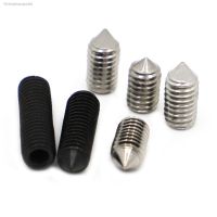 ✔☂ M2 M2.5 M3 M4 M5 M6 M8 Black 12.9 Steel 304 Stainless Steel Hex Hexagon socket All cup Point Grub Screw Set Bolts DIN914