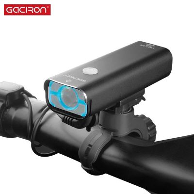 Gaciron 850Lms ไฟหน้าจักรยาน5โหมด W/ โหมดหน่วยความจำ2500MAH USB Charge ขนาดกะทัดรัดที่อยู่อาศัยโลหะผสมด้านหน้าโคมไฟ LED