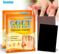 Sumifun 8PCS/ Bag Gout Patch Herbal Pain Relieving Gout Patches for Finger Toe Knee Join Pain and Stiffness