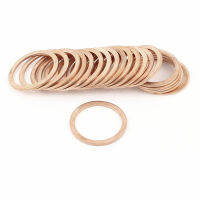 20Pcs 7mm/8mm/10mm/14mm/16mm/18mm/20mm/21mm/22mm/24mm/26mm/27mm/28mm/30mm Inner Diameter Flat Copper Crush Washer Sealing Ring. Nails Screws  Fastener