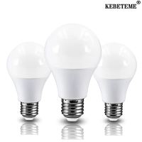 KEBETEME หลอดไฟ LED E27 5W 12W 15W 18W AC 220V-240V โคมไฟตั้งโต๊ะไฟกระแสสลับสำหรับห้องนั่งเล่นห้องนอน