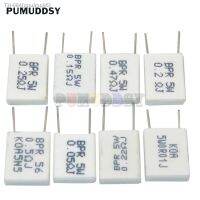 ♀❇ 10PCS Non-inductive Ceramic Cement Resistor 5W 0.001 0.1 0.15 0.22 0.25 0.33 0.5 ohm 0.1R 0.15R 0.22R 0.25R 0.33R 0.5 R BPR56