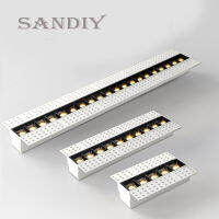 SANDIY สปอตไลท์ไร้ขอบแบบฝัง L273mm L540mm ไฟเส้น LED ไร้กรอบโคมไฟสปอตไลท์ติดเพดานแบบฝัง *