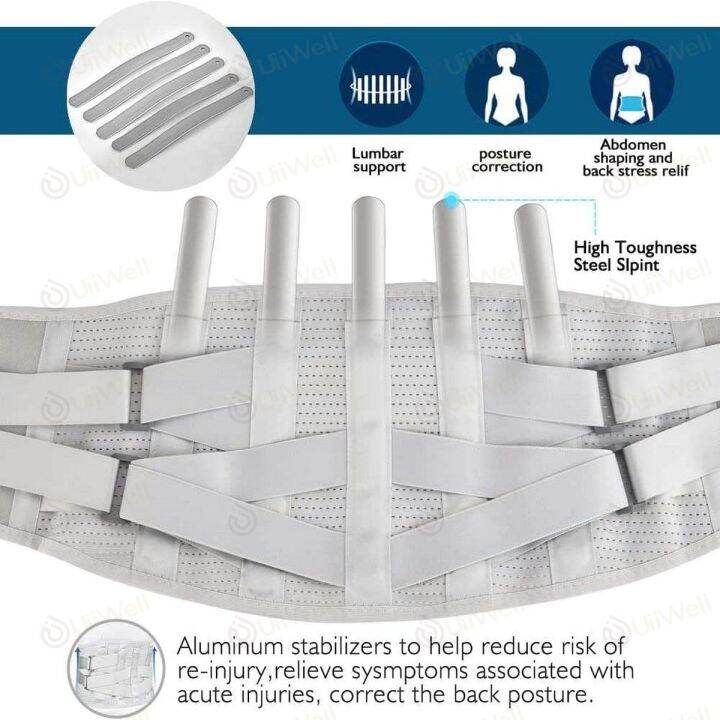 จัดส่งที่รวดเร็ว-เข็มขัดพยุงหลัง-สายรัดเอว-บล็อคหลัง-เสื้อดามหลัง-ผ้ารัดหน้าท้อง-เข็มขัดพยุงหลังเสริมเหล็ก-5เส้น-lumbar-support-back-support