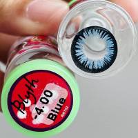 Blyth Blue คอนแทคเลนส์ Contact lens บิ๊กอาย สีฟ้า เน้นขอบดำ ตาโต โทนแบ๊ว ค่าสายตา สายตาสั้น แฟชั่น ตัดขอบดำ Bigeyes แบ๊ว