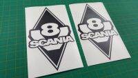 【cw】 For x2 Scania V8 R500 560 620 G P R abis corner panel diamond Decals Stickers S730