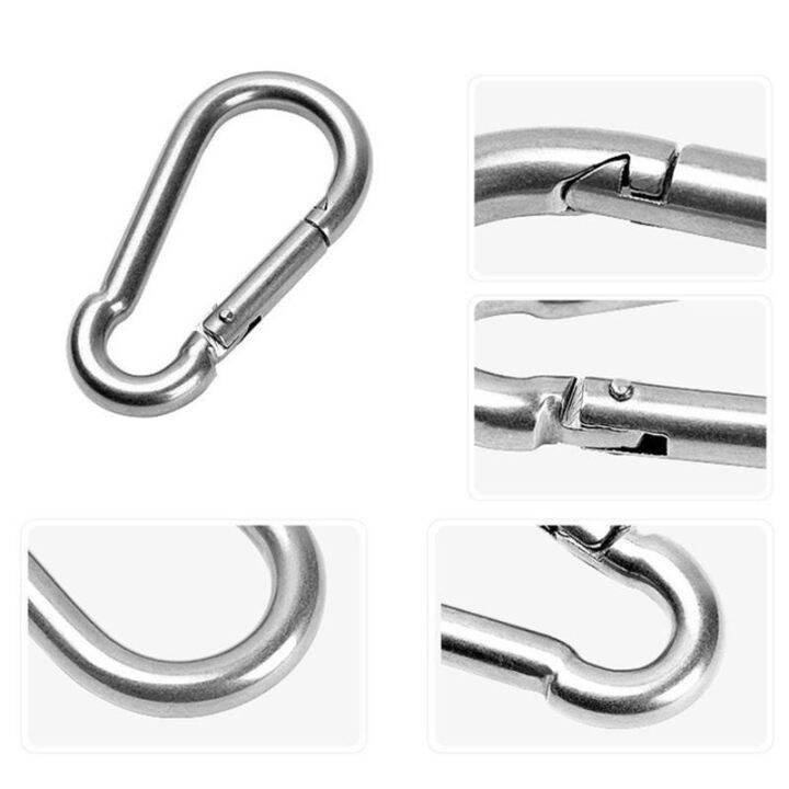 set-5-ชิ้น-คาราบิเนอร์-ตะขอ-carabiner-ตะขอแขวน-ปีนเขา-เกี่ยวของ-ไว้สำหรับแขวนของต่างๆ-เกี่ยวของ-อลูมิเนียมอัลลอยด์