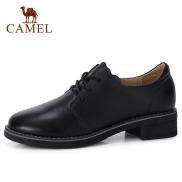 Giày Gót Thấp Camel Cho Nữ, Giày Cổ Tròn Tinh Tế, Cổ Điển