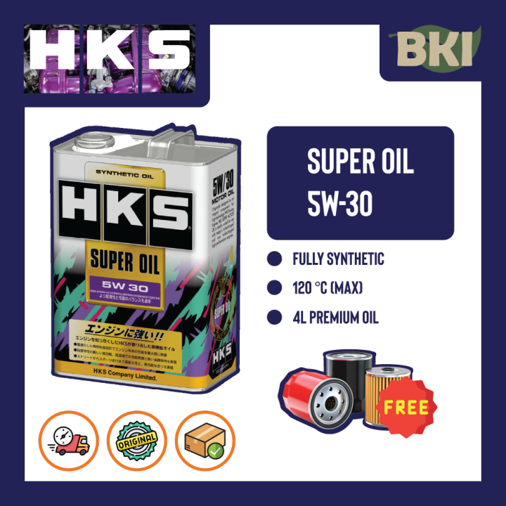 Hks Super Oil 5w30 4l Lazada