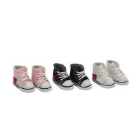 2.5*1.1cm Canvas Shoes For 112 BJD Doll Fashion Mini Toy Sneaker Shoes for GSC OB11 Doll Accessories