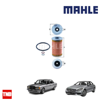 MAHLE ไส้กรองน้ำมันเครื่องเบนซ์ Benz ยี่ห้อ Mahle OX33D เครื่อง M102 รุ่น W123 เบอร์ 000 180 24 09/102 180 00 09/102 184 04 25 (MANN H614X)