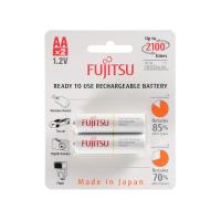 Fujitsu ถ่านชาร์จ Standard (สีขาว) 1.2V ขนาด AA Min.1,900 mAh 2,100cycle บรรจุ 2 ก้อน/แพ็คไฟและหลอดไฟ