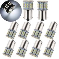 10ชิ้นแสงไฟขาวจัด1206 1156 50 Smd 6000K ไฟติดรถยนต์หลอดไฟแอลอีดีสำหรับไฟภายในรถ Dc 12V Rv แคมเปอร์