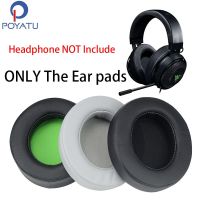 POYATU แผ่นรองหูฟังที่ครอบหูสำหรับ Razer Kraken 7.1สำหรับ Razer Kraken 7.1 Chroma V2 USB เกมโปร V2ที่ครอบหูปลอกหมอน