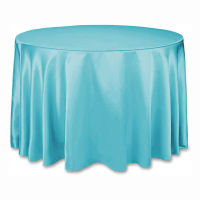 Multicolor Round Satin Tablecloth Wedding Party Table Cloth Tableware Decoration Home Banquet Cover Ho Table Decors 145cm