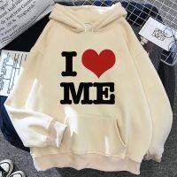 I Heart Me Hoodies ผู้หญิงวินเทจ,เสื้อผ้าฮาราจูกุเสื้อกันหนาวมีฮู้ดอนิเมะสไตล์เกาหลีวินเทจ