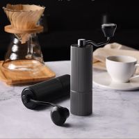 Manual Coffee Been Grinder Portable Mill Stainless Steel Plating Burr Hand Grinder Mill With Double Bearing Mini Coffee Grinder Electrical Connectors